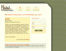 Tablet Screenshot of halal-restaurants.nl